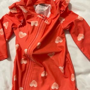 Baby girl one piece bathing suit